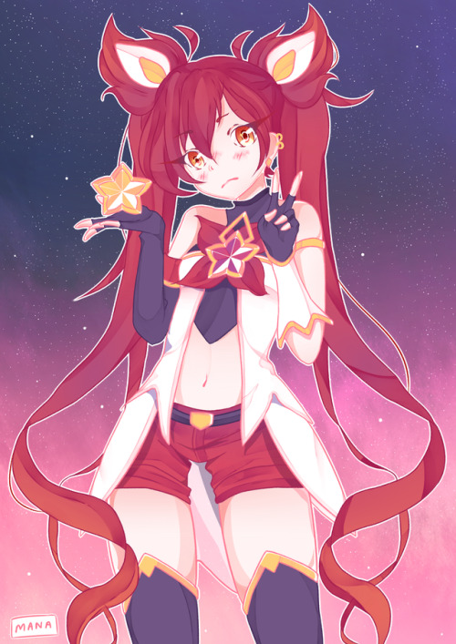 mana-draws: Star Guardian Jinx to match the Lux I posted before!This was also a print for mefcc 2017