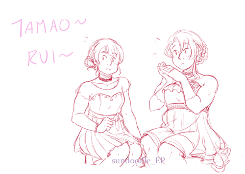 lil tamarui 2021 bday comic bc they are cute. their bday stickers are cute. made me think of rui off