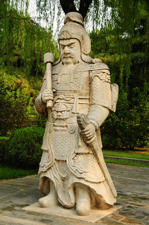 Ming tombs guardian near Beijing / China (by john willis).