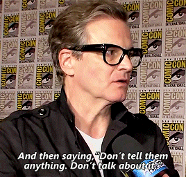 dailyfirth:“I’ve read the rumors, but I can’t reveal if I’m even in [Kingsman: