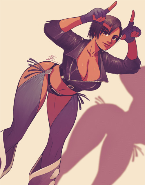 The client wanted Lisa dressed like Angel from King of Fighters. I’m not too familiar with KoF (thou