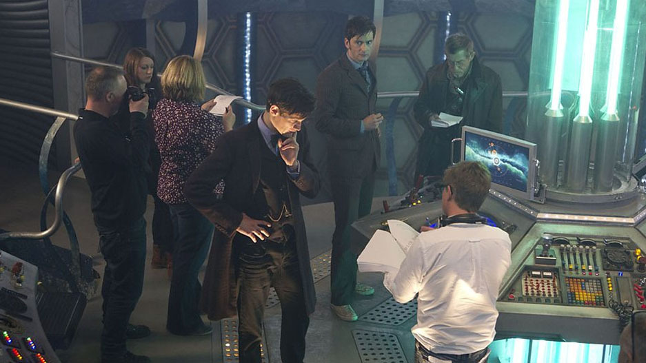 doctorwho:  Here are some behind the scenes pics from The Day of The Doctor!  