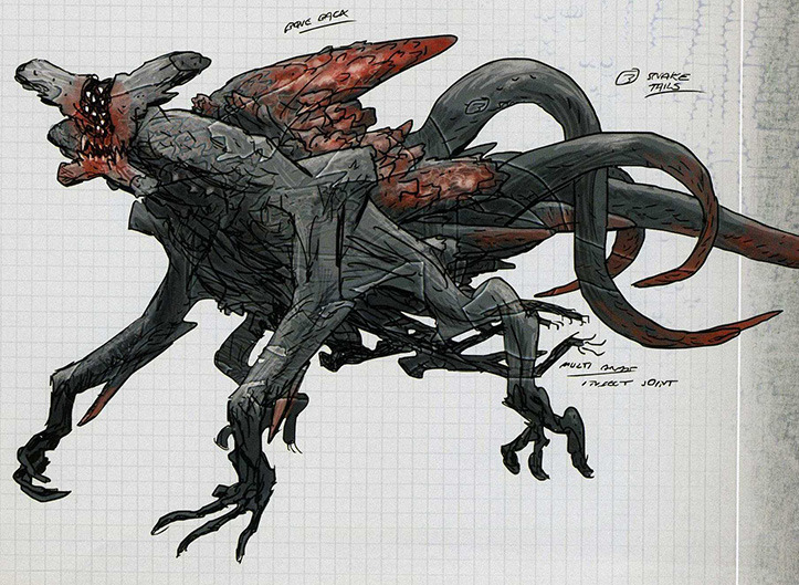 kristaferanka:  2chainzinsidevoice:  conquerorwurm: Guy Davis - Kaiju Concept Art