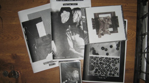 all the new stuff about to drop. 4 new zines (”harm”, “shallow skin”, a