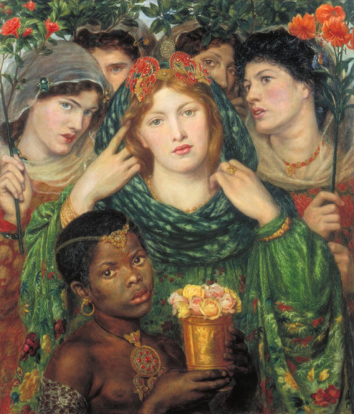 The Beloved (The Bride) 1865-1866 by Dante Gabriel Rossetti (1828-1882).  Rossetti inscribed the fra