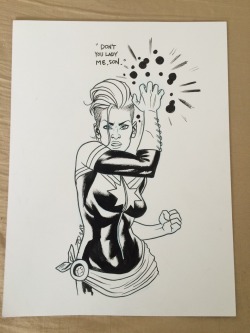 divawitha-d:  Captain Marvel by Joe Quinones, NYCC 2014 