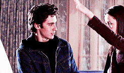 literrati:  jess mariano + smiling/laughing (requested by anonymous) #i would like to take a moment to acknowledge how difficult it was to find scenes without rory where he was genuinely smiling #she is his sunshine and light #carry on