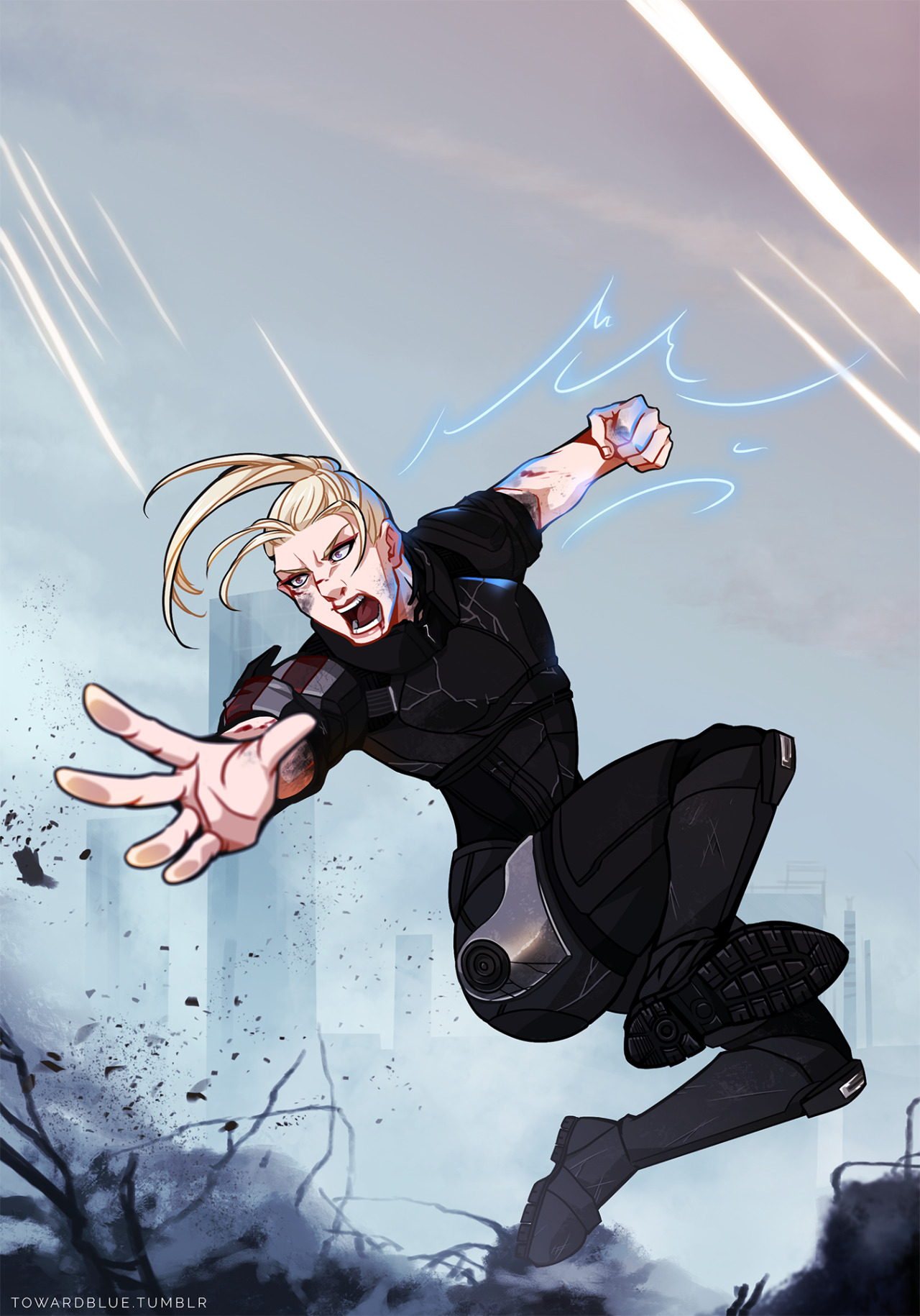 towardblue:  Commander Shepard don’t give a damn, she’ll Nova punch a Reaper