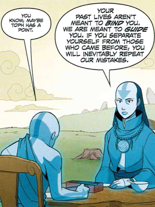 shinyshiney: I find this exchange really interesting in the context of Korra, for two reasons: Letti