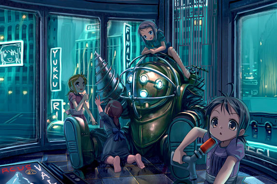 Bioshock big daddy and little sister