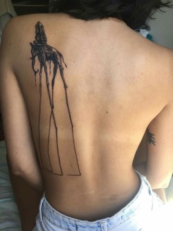 fuckyeahtattoos:  Salvador Dalí tattoo by