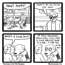 shitfestcomic:  #216 all-seeing eye dogPatreon