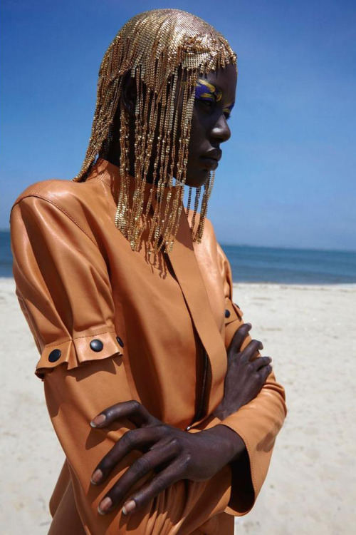 fashionarmies: ‘SHAPE’ Ajak Deng by Thierry Le Gouès for French Revue de Modes F/