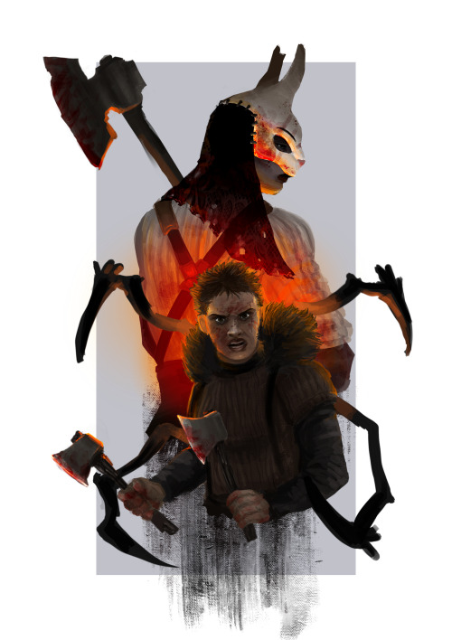 mori-me:some more art for this blog; submitted this for the dbd halloween art contest. love killers’