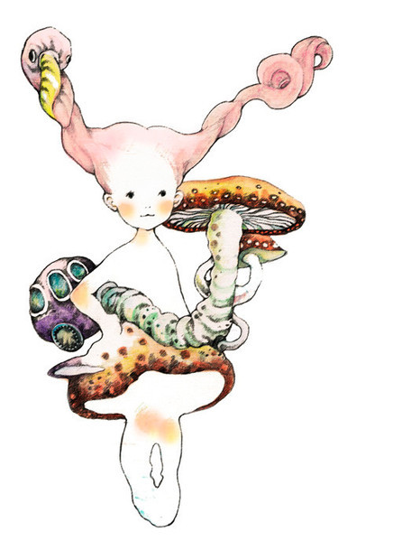 trungles:  Illustrator Yamada Uduki.  They remind me of modern-day Kewpies. 