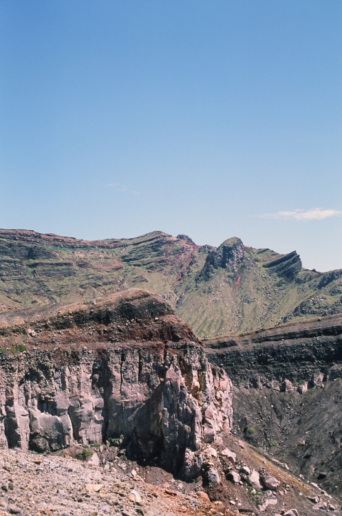 nowhere-pics:Kyushu, Japan (37)The bleak and bizarre landscape, the chiselled rocks and clifs and th