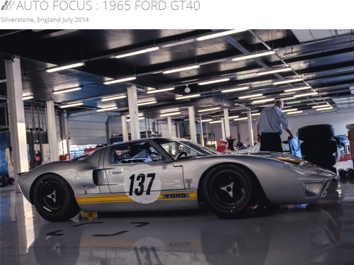 motion-captured:  Another car that stood out for me at the Silverstone Classic was this beautiful Mk.I GT40. The livery schemes of these beloved racers are probably as iconic as the car itself, but somehow this less well known silver and yellow combo