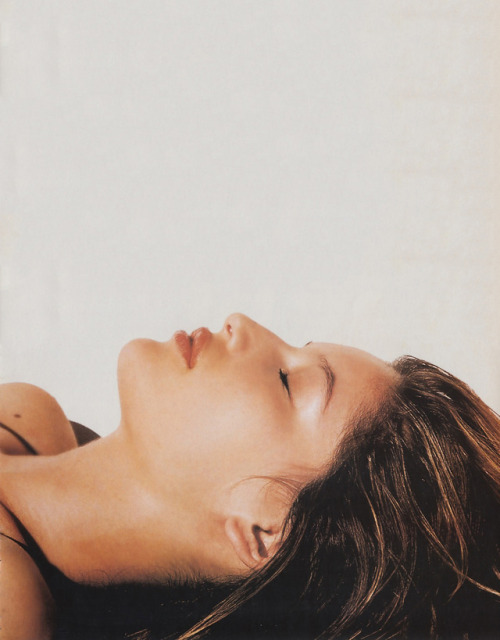 midnight-charm: Laetitia Casta photographed by Andre Rau for Elle Spain, 2000 Hair: OribeMakeup: Dee