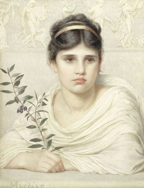 pintoras:Edith Martineau (British, 1842 - 1909): ‘Myrrine’ (via Bonhams)