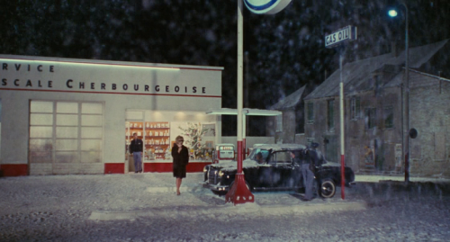 danieldaystreep:The sets of  The Umbrellas of Cherbourg (1964)