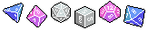 lgbtqaesthetic:  dungeonfemme:  I made some tiny pixel polyhedral die pride banners