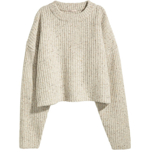 H&amp;M Chunky-knit Wool Sweater $29.99 ❤ liked on Polyvore (see more wool tops)