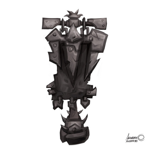 azerothin365days: Iron Horde Banner This is a part of my adventure through the World of Warcraft scenario… see my other daily sketches here too:TWITTER    INSTAGRAM Fanart made just for fun!  