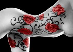 pipesrus:  Lady with the rose tattoo 