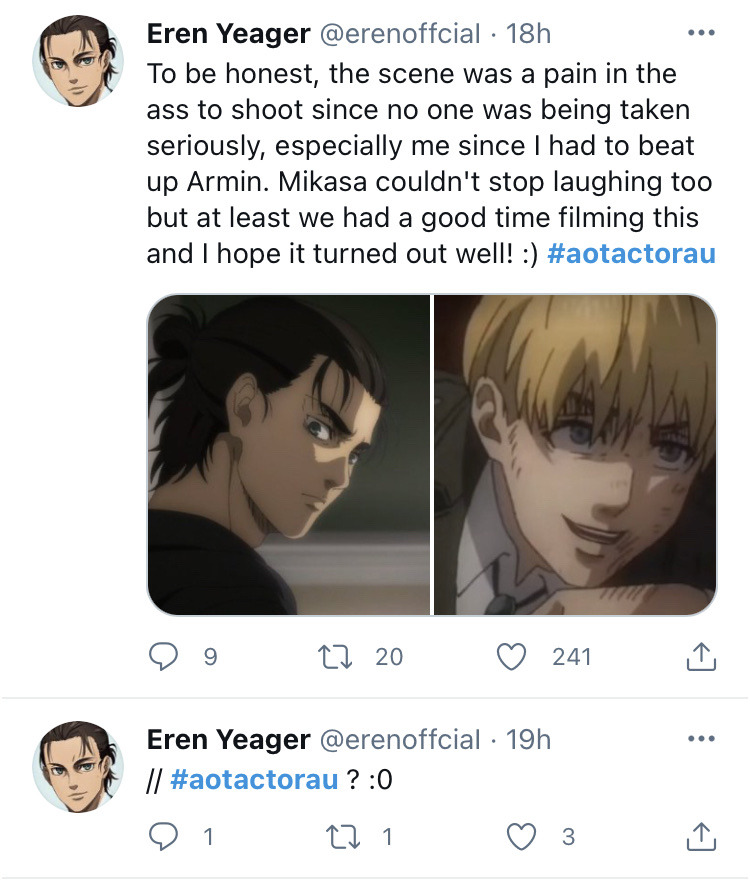 images Attack On Titan Actor Au aruani actor au explore tumblr posts