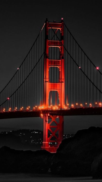 Golden Gate Bridge, night, architecture, 720x1280 wallpaper @wallpapersmug : bit.ly/2EBfd6v -