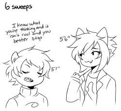 princessharumi:  that one inch difference means the world to Karkat you don’t even know 