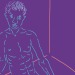 kwa56-blog:Purple ground study'Carlo’.Stylus and IPad inkjet printed on archive paper.Approx.9x7inches.KRWalll