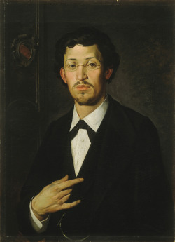 Janez Šubic (Slovenian, 1850-1889), Cousin Ivan, c. 1878. Oil on canvas, 70 x 52 cm. National Gallery of Slovenia, Ljubljana.