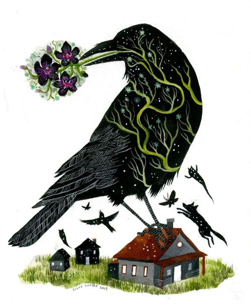Diana Sudyka aka Tiny Aviary (Polish, based Chicago, IL, USA) - 1: Raven Creates the World, 2011, Wa