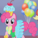mr-cornflake:A Pinkie to go with that Twilight! Never noticed but the skirt fits with the cupcake theme. 