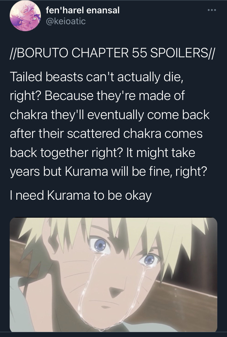 Can Kurama ever return in Boruto? Did he really die?