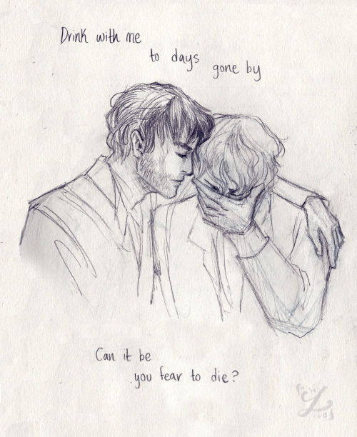 lilyvonk: Here everyone have some of my Les Mis angst (Enjolras+Grantaire, Valjean+Cosette, Epo