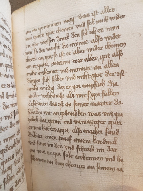 Ms. Codex 1128 - [Mystical miscellany] Written in Germany around 1440 CE, this manuscript is a colle