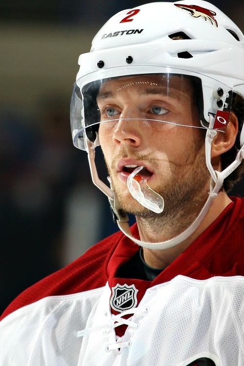 jaketx: David Rundblad Sometimes he doesn&rsquo;t even get off the ice before his Coach is dropp