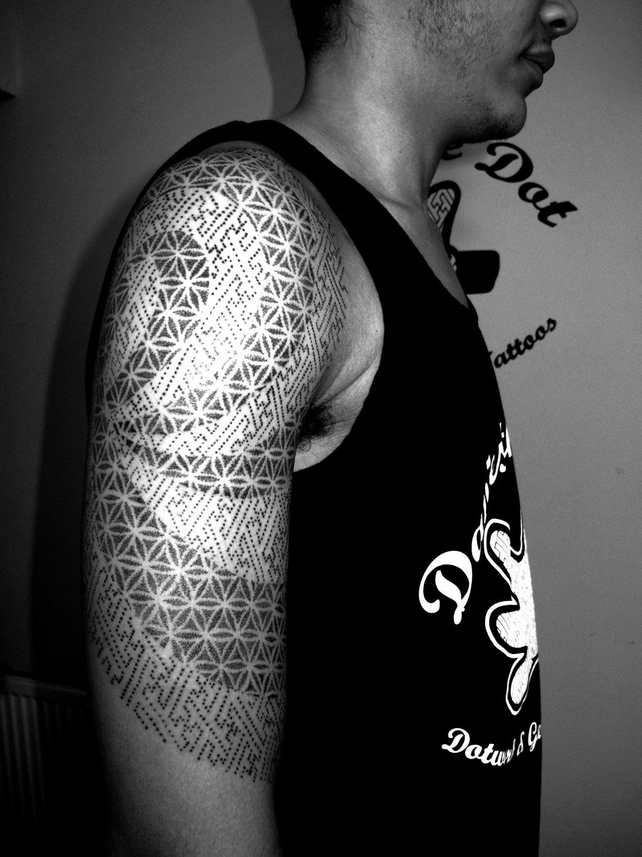 Dots to Lines Tattoos - Album on Imgur | Tattoos, Geometric tattoo sleeve  designs, Best sleeve tattoos