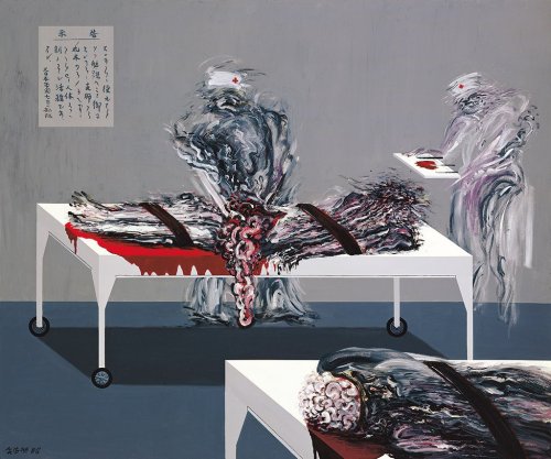 jareckiworld:Hsia Yang -  Japanese Surgeon   (oil on canvas, 1988)