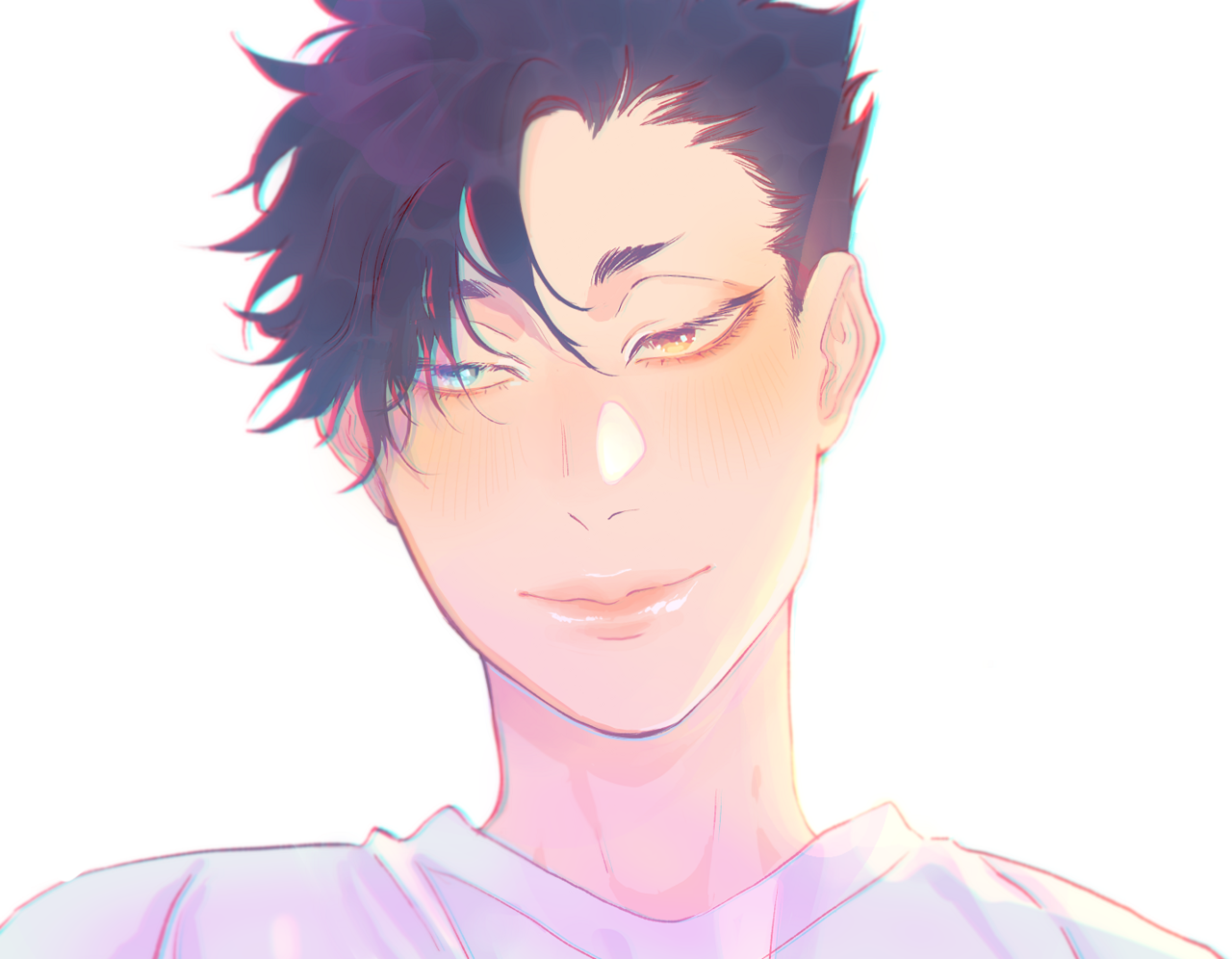 mookie000:  so Kuroo normally has brown eyes but he was drawn with gray/blue eyes