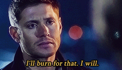 theblackheiress:  #yes Dean like you’re boyfriend’s gonna let that happen 