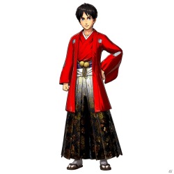 fuku-shuu:   Individual images of the Lunar New Year DLC character costumes for Eren, Armin, Mikasa, and Levi (Plus accessories), to be released alongside KOEI TECMO’s Shingeki no Kyojin Playstation 4/Playstation 3/Playstation VITA game! The DLC was