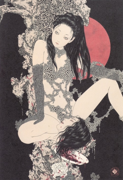 cair–paravel:Takato Yamamoto’s illustrations for Oscar Wilde’s Salomé and ‘The Nightingale and