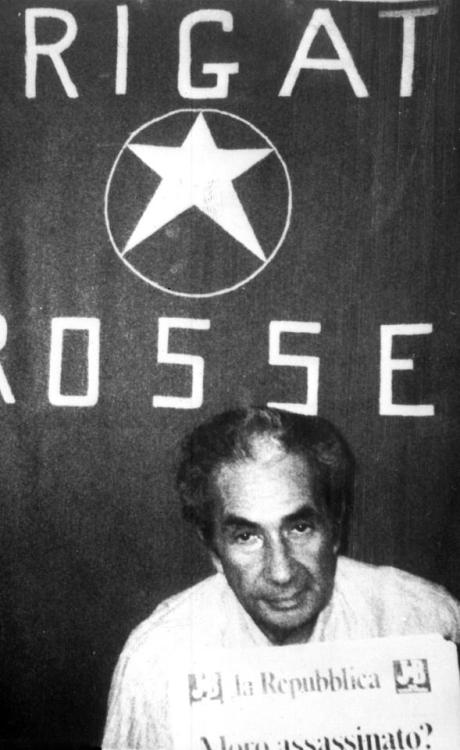 historium:Italian Prime Minister Aldo Moro photographed during his kidnapping by the Red Brigades, 1