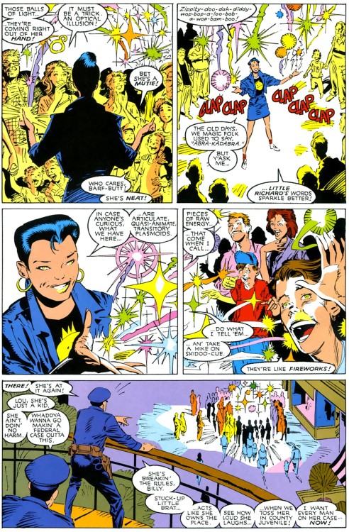 Jubilee’s first appearance..! her introduction to the X-Men..!(i chose the pages that i thou