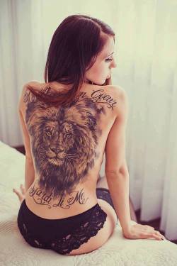 getsuswet:  her tattoos oh wow I want a full back piece..  - twisted  