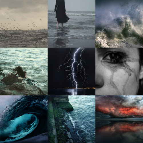 This was just going to be a moodboard about the sea, but then I remembered one of my newest OCs, who