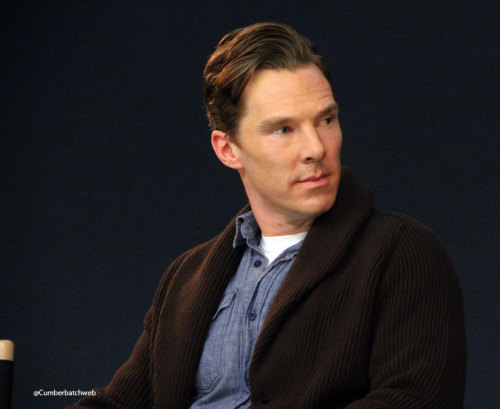 cumberbatchweb: Benedict Cumberbatch at the Apple Store Sherlock Q&amp;A